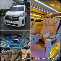 Hire a van with a driver.